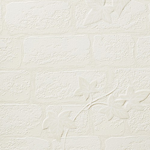 ナチュラルカラーのレンガ柄壁紙