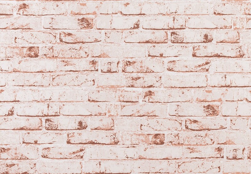 ナチュラルカラーのレンガ柄壁紙