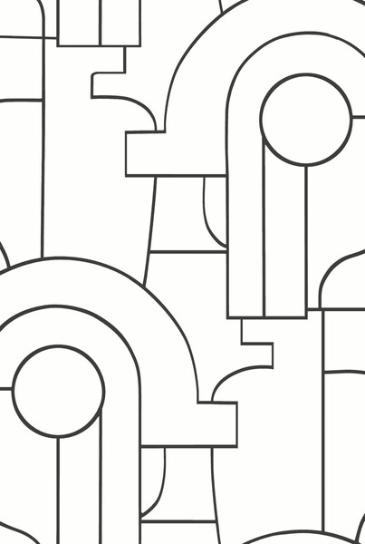 落ち着きカラーの幾何学デザイン