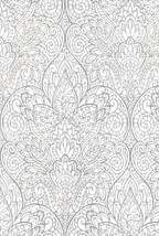 グレー ダマスク YORK WALLCOVERINGS  1ロール10m DT5011 輸入壁紙