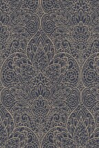 ブラック ダマスク YORK WALLCOVERINGS  1ロール10m DT5013 輸入壁紙