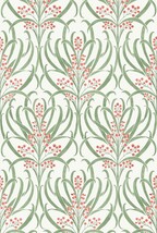 レッド ダマスク YORK WALLCOVERINGS  1ロール8.2m AC9141 輸入壁紙