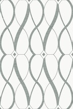 ホワイト 幾何学模様 YORK WALLCOVERLINGS  1ロール8.2m MD7173 輸入壁紙
