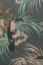 グレー フラワー 1838ウォールカバリング  1ロール10m 1907-135-05 輸入壁紙