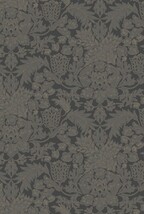 ダークグレー フラワー CASADECO  1ロール10m FOCL85819482 輸入壁紙