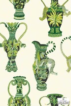 グリーン キャラクター＆イラスト Cole＆Son   1ロール10m 109-12056 輸入壁紙