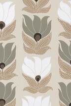 ベージュ フラワー CASAMANCE  1ロール10m 75690712 輸入壁紙