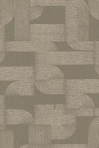 ブラウン チェック・パターン CASAMANCE  1ロール10m 75701528 輸入壁紙