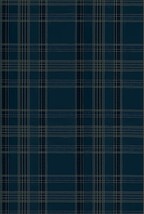 ダークブルー チェック・パターン DESIGNERS GUILD  1ロール10m PRL5020-04 輸入壁紙