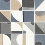 グリーン 幾何学模様 光触媒 消臭 抗菌 防かび SINCOL BB8644 