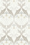 ライトグレー ダマスク YORK WALLCOVERINGS  1ロール8.2m AC9172 輸入壁紙