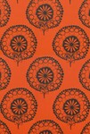 オレンジ ダマスク CASAMANCE  1ロール10m 200408 輸入壁紙