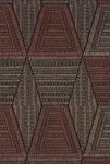 ダークブラウン 幾何学模様 CASAMANCE  1ロール10m 75274486 輸入壁紙