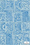 ブルー チェック・パターン Cole＆Son   1ロール10m 108-9045 輸入壁紙
