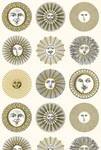 ライトアイボリー キャラクター＆イラスト Cole＆Son   1ロール10m 123-1002 輸入壁紙