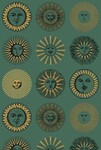 グリーン キャラクター＆イラスト Cole＆Son   1ロール10m 123-1005 輸入壁紙